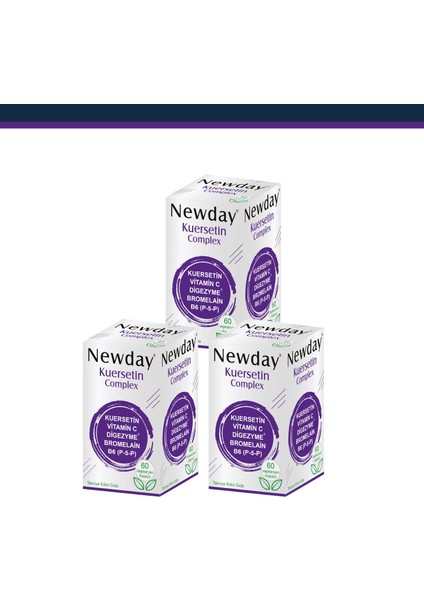 Newday Kuersetin 3 Adet
