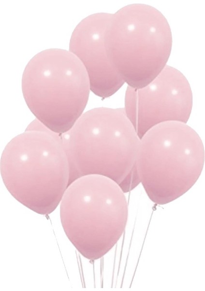 Makaron Açık Pembe Balon 10'lu