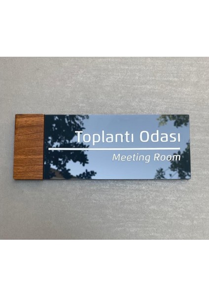 Wooden Serisi Toplantı Odası Kapı Isimliği