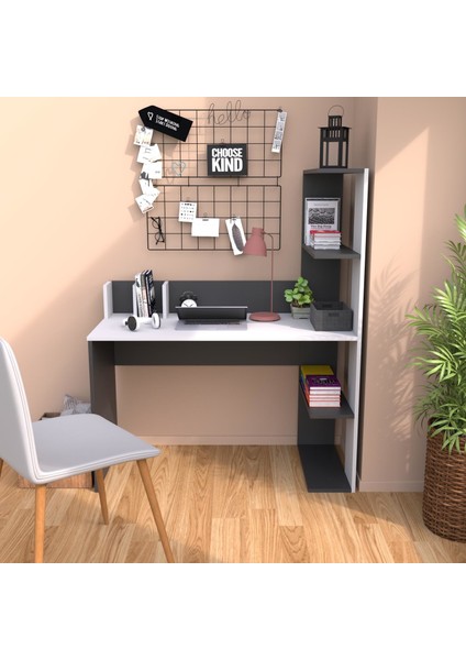 T9030 Barlas Kitaplıklı Çalışma Masası An