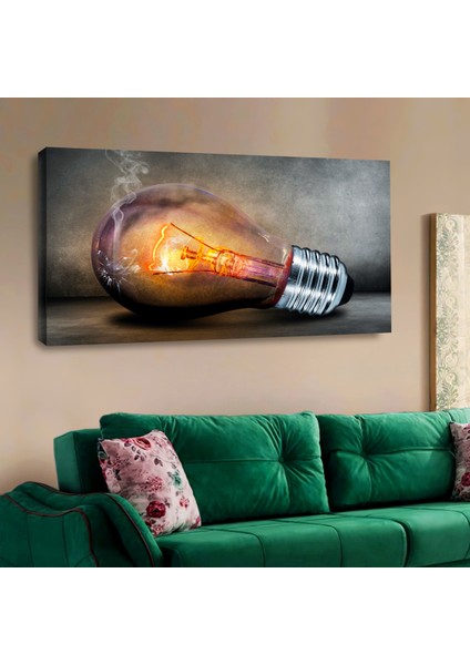 ZEVAHİR MOBİLYA DEKORASYON Zevahir 120X60 Kanvas Ampul Tablosu