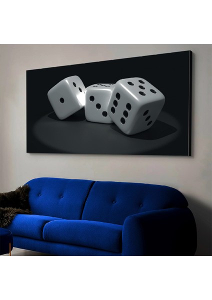 ZEVAHİR MOBİLYA DEKORASYON Zevahir 120X60 Kanvas Zar Tablosu