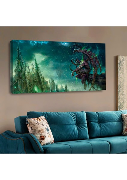 ZEVAHİR MOBİLYA DEKORASYON Zevahir 120X60 Kanvas Klanlar Arası Savaş Oyun Tablosu