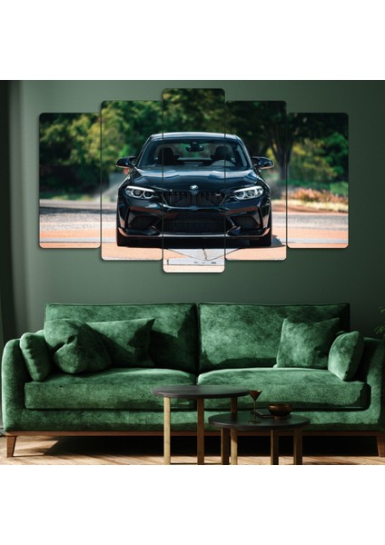 ZEVAHİR MOBİLYA DEKORASYON Zevahir 5 Parça Mdf Bmv Spor Araba Tablo