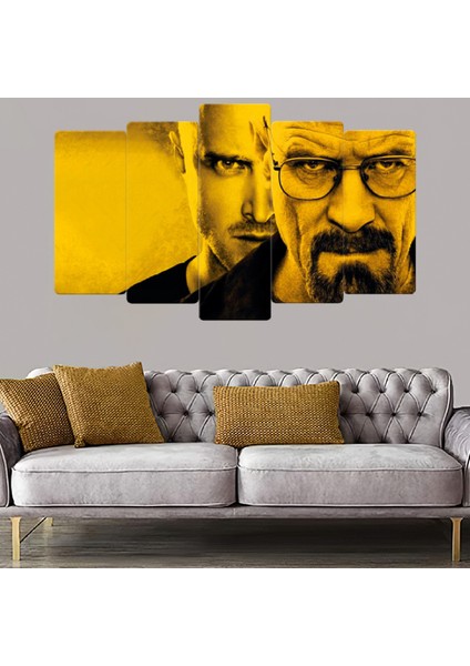 ZEVAHİR MOBİLYA DEKORASYON Zevahir 5 Parça Mdf Breaking Bad Tablo