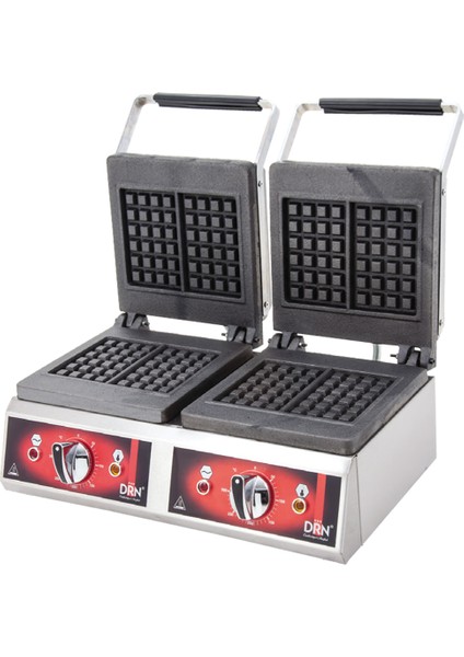 Waffle Makinası - Çift Kare - Elektrikli