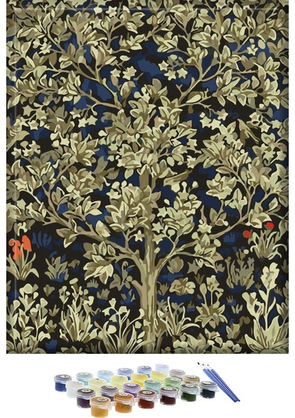 Hayat Ağacı Sayılarla Boyama Seti 40 x 50 cm fırsatları