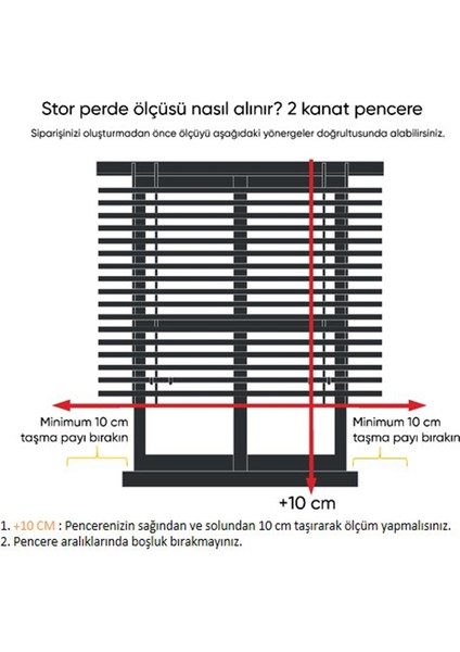 Volper LZR305 Lazer Kesim Stor Perde Beyaz 80X200