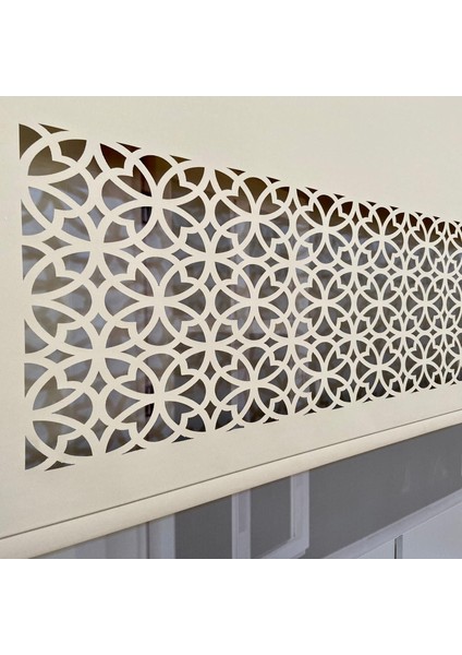 Volper LZR305 Lazer Kesim Stor Perde Krem 90X260 modelleri