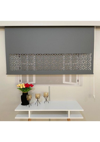 Volper LZR305 Lazer Kesim Stor Perde Antrasit 140X200