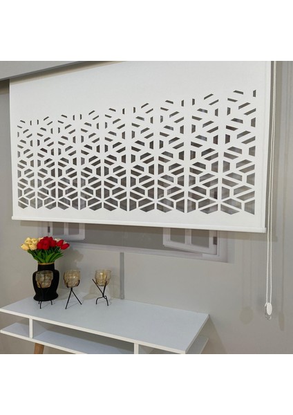 Volper LZR50 Lazer Kesim Stor Perde Beyaz 200X260 fiyatları