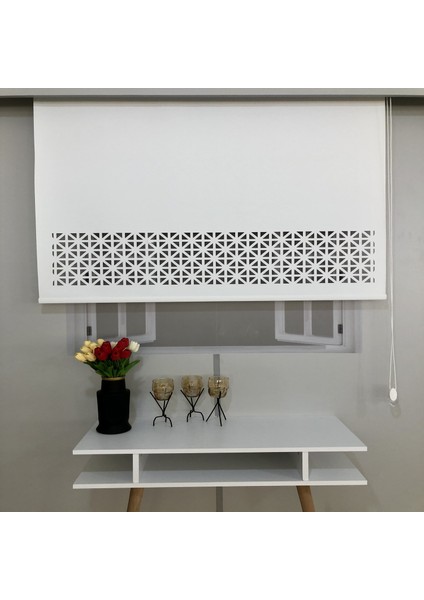 Volper LZR20 Lazer Kesim Zebra ve Stor Perde Beyaz 150X260