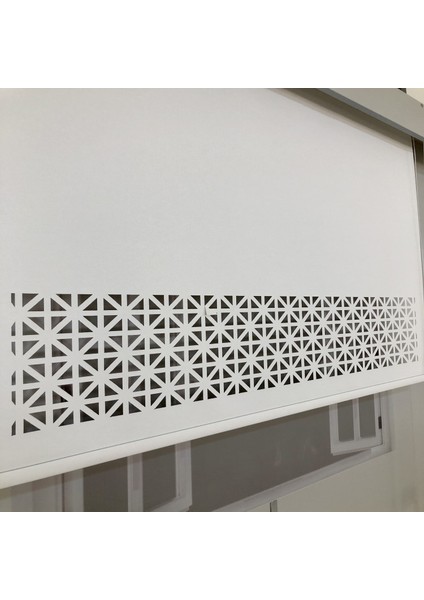 Volper LZR20 Lazer Kesim Zebra ve Stor Perde Beyaz 200X200