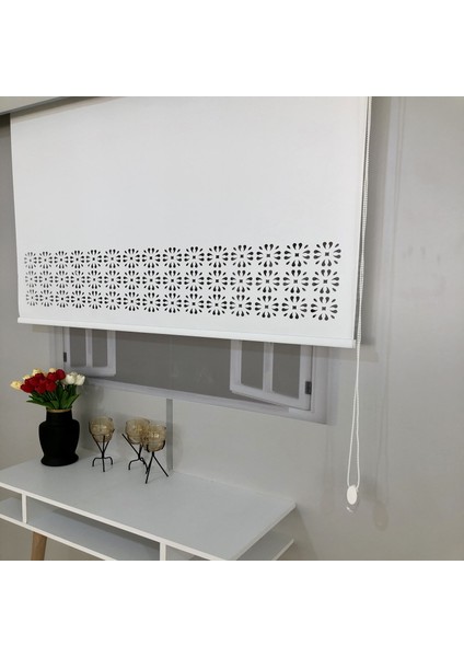 Volper LZR35 Lazer Kesim Zebra Stor Perde Beyaz 140X260 fiyatları
