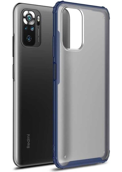 - Xiaomi Redmi Note 10S - Kılıf Koruyucu Sert Volks Kapak - Lacivert
