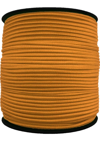 1.5 Mm Şapka Lastik - 50 Metre Turuncu - Yuvarlak Lastik