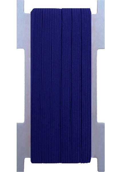 6 Mm Lacivert Yassı Lastik - 50 Metre