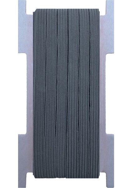 8 Mm Gri Yassı Lastik - 50 Metre