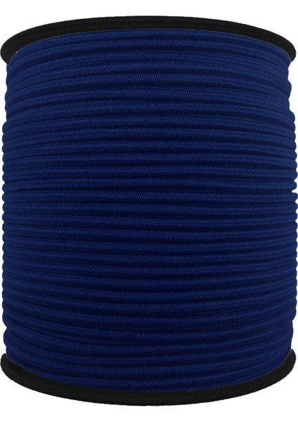 1.5 Mm Şapka Lastik - 50 Metre Lacivert - Yuvarlak Lastik