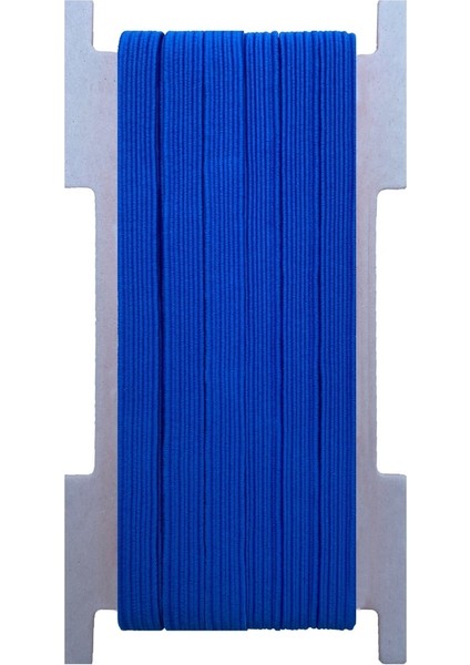 6 Mm Koyu Mavi Yassı Lastik - 50 Metre