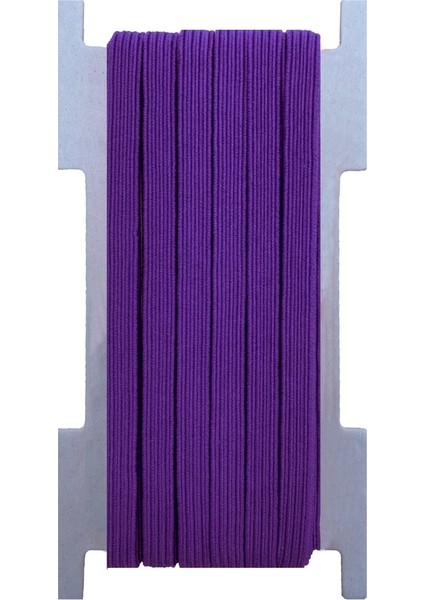 6 Mm Mor Yassı Lastik - 50 Metre