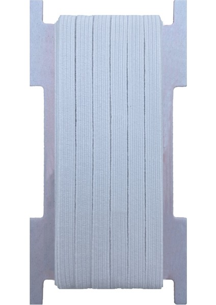 6 Mm Beyaz Yassı Lastik - 50 Metre