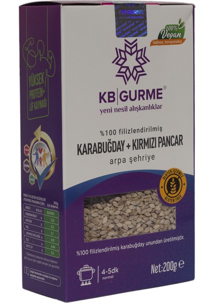 Glutensiz & Vegan Karabuğday + Kırmızı Pancar Arpa Şehriye 200 gr