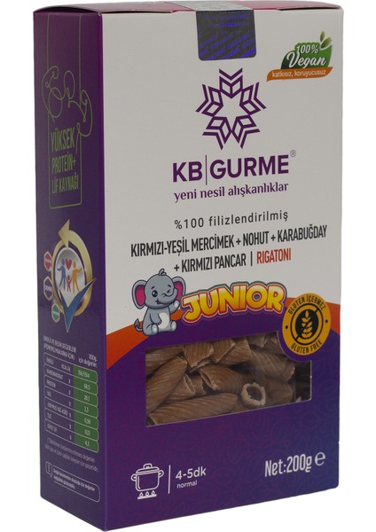 Glutensiz & Vegan Filizlendirilmiş Bakliyat Unlarından Junior 200 gr
