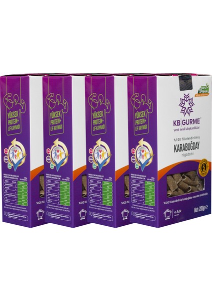 Glutensiz & Vegan Filizlendirilmiş Karabuğday Makarna 200 gr 4'lü