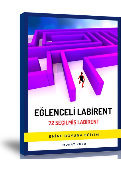 Enine Boyuna Eğitim Eğlenceli Labirent Kitabı (Spiralli)