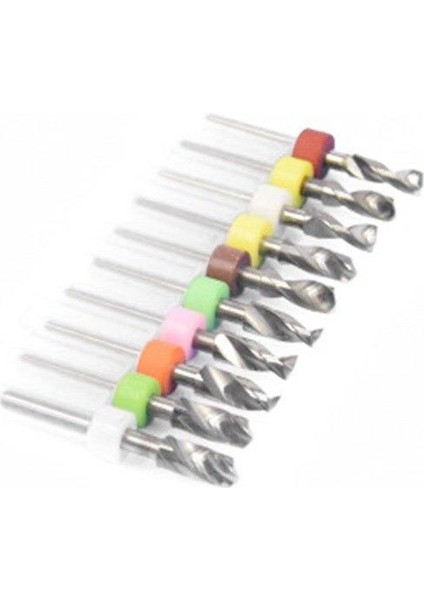 Mikro Karbür Pcb Matkap Ucu Metal Cnc Sondaj 10LU Set 4.1-5.0mm