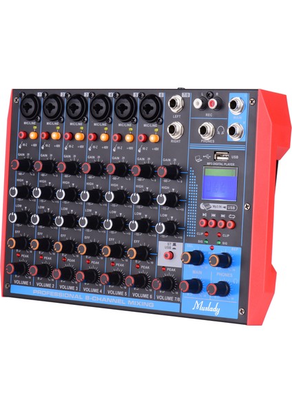 Ag-8 Taşınabilir 8 Kanallı Mixer (Yurt Dışından)