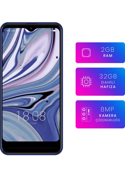 P13 Blue 32 GB 2021 (Reeder Türkiye Garantili) Mavi modelleri