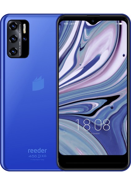 P13 Blue 32 GB 2021 (Reeder Türkiye Garantili) Mavi