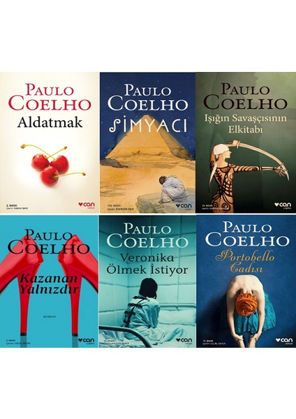 Aldatmak - Kazanan Yalnızdır - Portobello Cadısı - Simyacı Işığın Savaşçısının El Kitabı - Veronika Ölmek Istiyor / 6 Kitap Set - Paulo Coelho