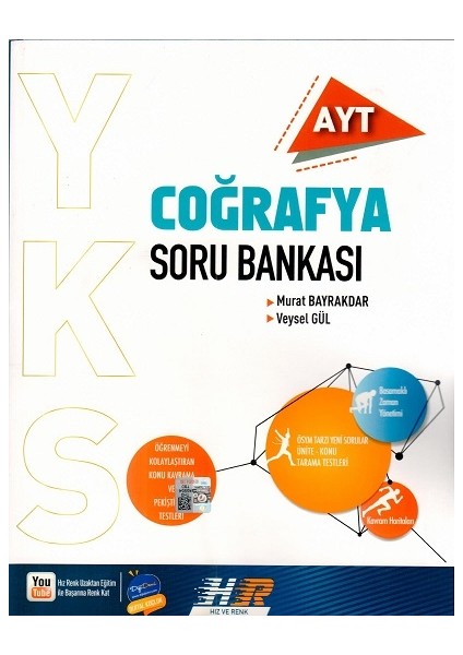 Hız ve Renk Yayınları AYT Coğrafya Soru Bankası