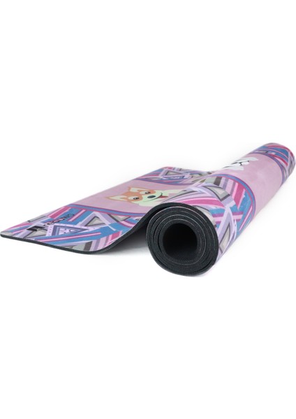 Kaydırmaz 5mm Süet Çocuk Doğal Kauçuk Yoga Mat Pilates Matı Çok Renkli 136 X 62 cm