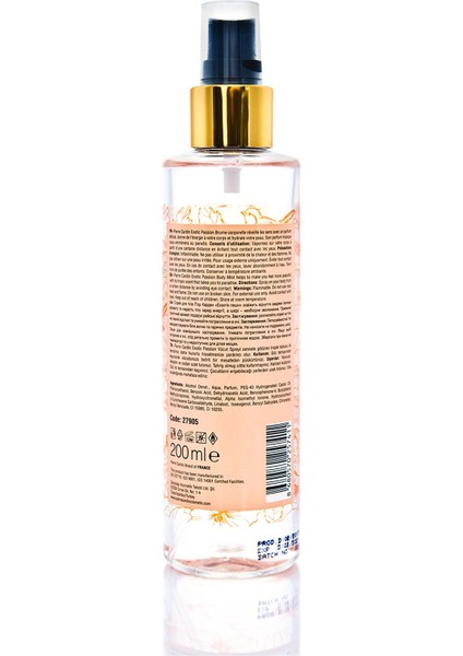 Body Mist 200 ml - Exotic Passion Vücut Spreyi