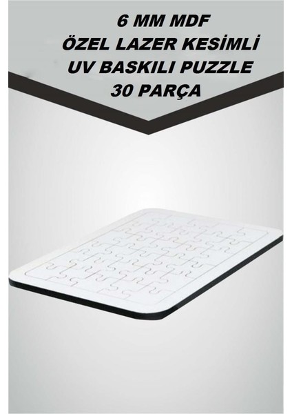 Woody Life Woodylife Safari Hayvanları 30 Ahşap Puzzle Yapboz Eğitici Çocuk Oyuncak