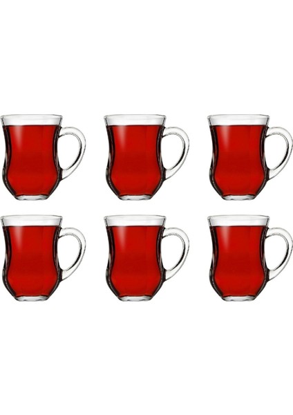 55373 Dem Kulplu Çay Bardağı 142 cc 6 Adet