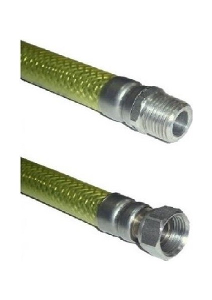 1/2" x 1/2 " Ocak & Soba Gaz Flexi 75 cm