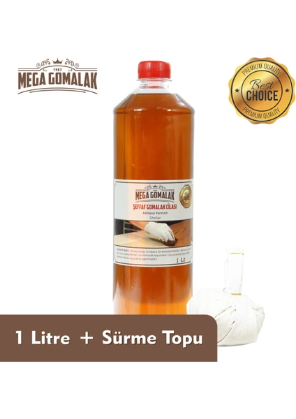 Mega Gomalak Şeffaf Gomalak 1 Litre  Sürme Topu