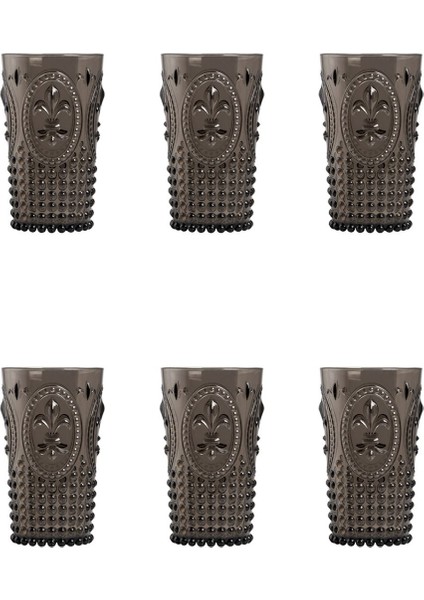 Akrilik Mavi 6 LI Uzun Bardak & Su Meşrubat Bardağı 750 ml ( Cam Değildir )