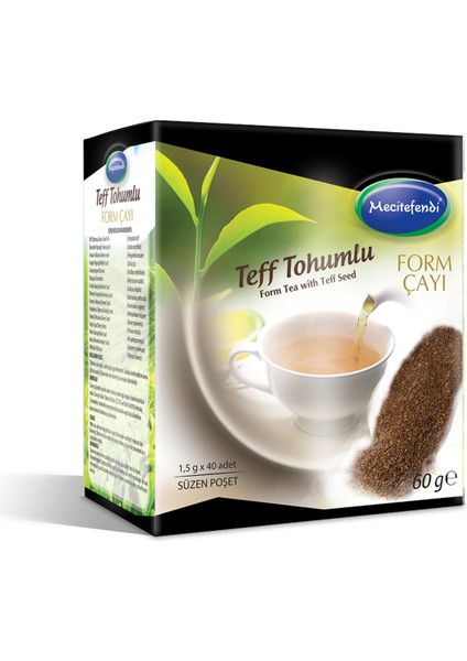 Teff Tohumlu Form Çayı 40'lı Süzen Poşet