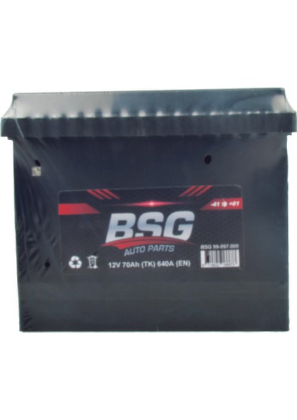 Akü 12V 70AH 640CCA N50 Ters Smf Ind Sulu 260X173X225