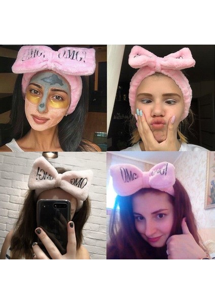 Fiyonklu Omg Saç Bandı Mercan Peluş Saç Bandı Fuşya indirimleri