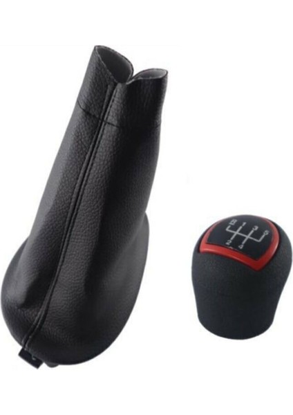 İst Oto Renault Clio 1 Hatchback Clio 2 Hatchback Vites Körüğü ve Vites Topuzu Kırmızı Cam Kapak