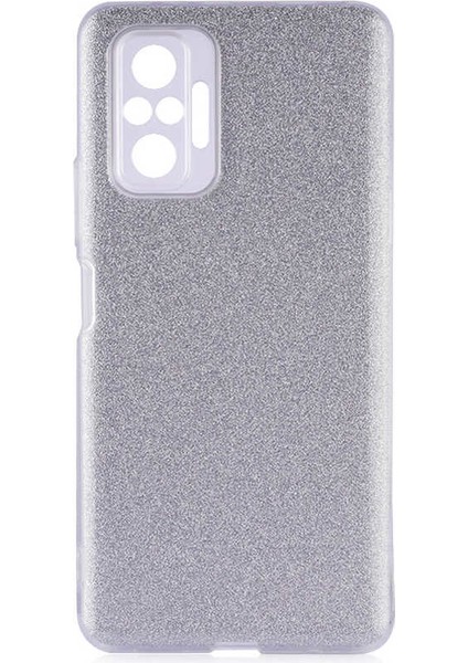 - Xiaomi Redmi Note 10 Pro - Kılıf Simli Koruyucu Shining Silikon