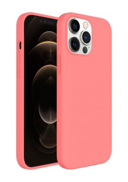 Buff iPhone 12 Pro Max Rubber S Kılıf Pembe