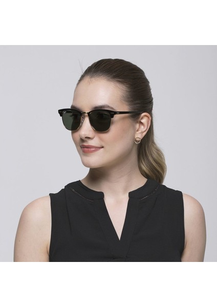 RB Clubmaster Unisex Güneş Gözlüğü (Siyah) fiyatları